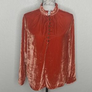 Long Sleeve Top Orange Size S